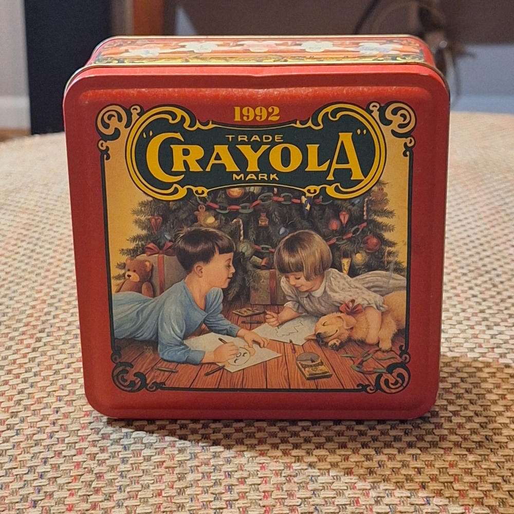 Crayola Red Collectible Tin Box 1992